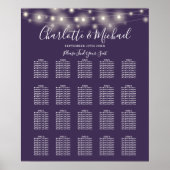 Poster Chaîne Lights Purple Mariage Seize Chart (Devant)