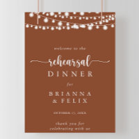 Chaîne Lights Terracotta Répétition Dîner Bienvenu