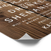 Poster Chaîne rustique des lumières Ouvrir le panneau mar (Coin)