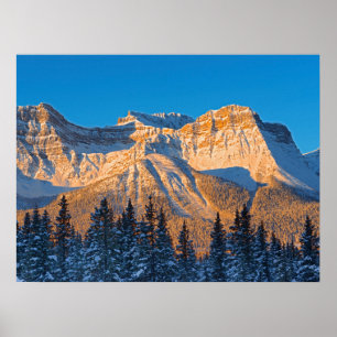 Poster Chaîne Waputik dans les montagnes Rocheuses canadi