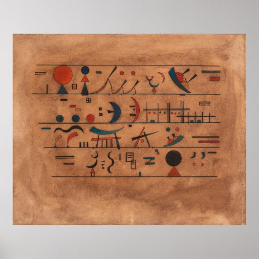 Poster Chaînes de caractères | Wassily Kandinsky | (Devant)