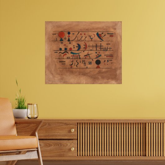 Poster Chaînes de caractères | Wassily Kandinsky | (Salon 2)