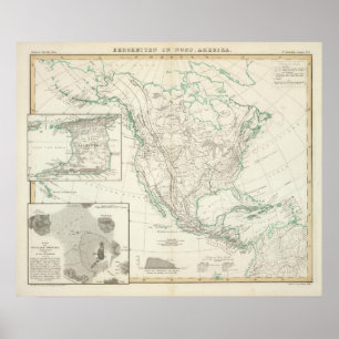 Poster Chaînes de montagne en Amérique du Nord