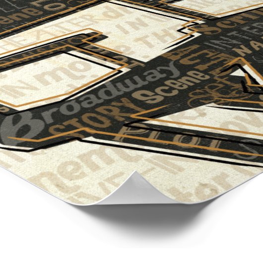 Poster Chaise de cinéma vintage (Coin)