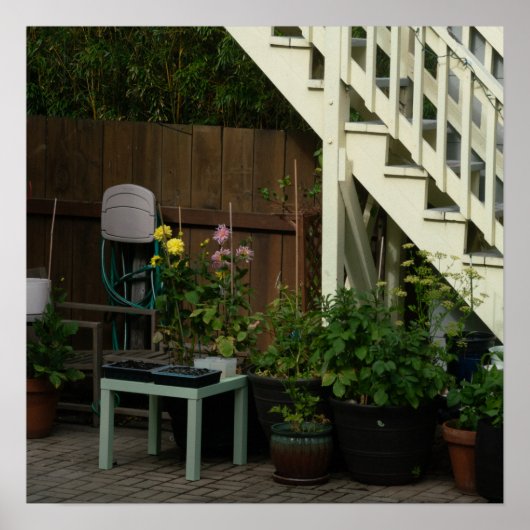 Poster Chaise de jardin (Devant)