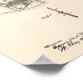 Poster Chaise de massage 1900 Art brevet Vieux poivre (Coin)