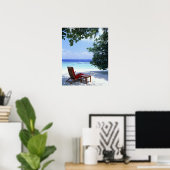 Poster Chaise de plage (Bureau à domicile)