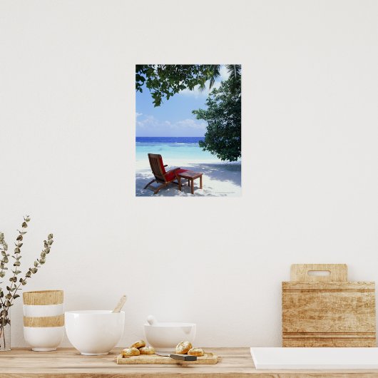 Poster Chaise de plage (Cuisine)