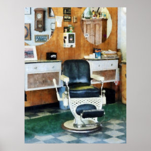 Poster Chaise du salon de coiffure un