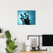 Poster Chaise d'un dentiste, oeuvre d'ordinateur. (Bureau à domicile)