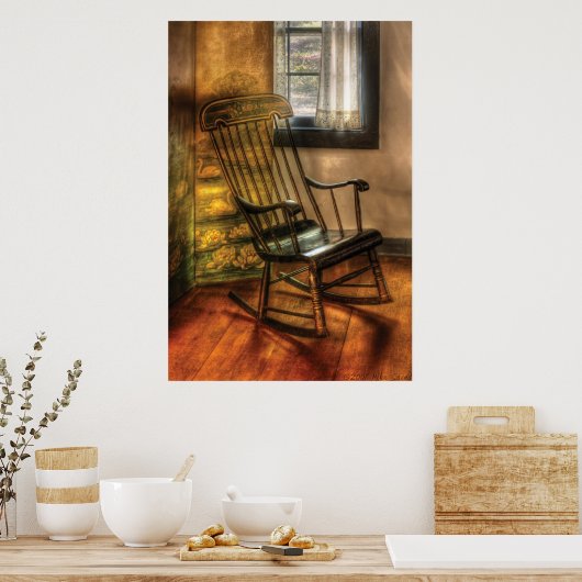 Poster Chaise - La chaise à bascule (Cuisine)