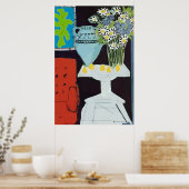 Poster Chaise rouge, style Matisse (Cuisine)