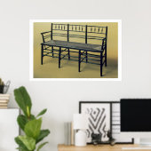 Poster Chaise Sussex en jonc (bois et jonc) (Bureau à domicile)