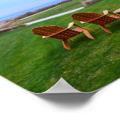 Poster Chaises au dix-huitième trou, île de Kiawah (Coin)