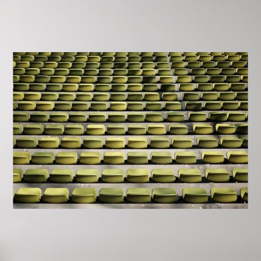 Poster Chaises de gang vertes (Devant)