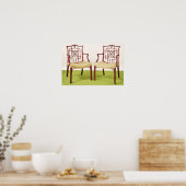 Poster Chaises en acajou Chippendale (Cuisine)