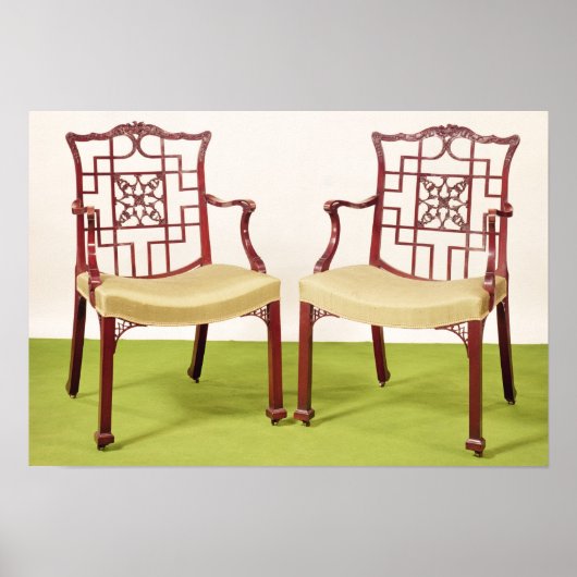 Poster Chaises en acajou Chippendale (Devant)