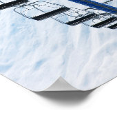 Poster Chaises longues de parc de ski (Coin)