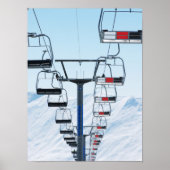 Poster Chaises longues de parc de ski (Devant)