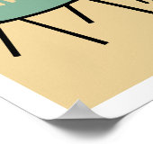 Poster Chaises modernes rétro du milieu du siècle - Diffé (Coin)