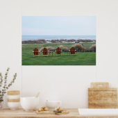 Poster Chaises Ocean Course, île de Kiawah, Caroline du S (Cuisine)