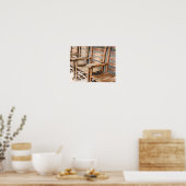 Poster Chaises Rocheuses En Bois Rustique (Cuisine)