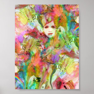 Poster Chakra Dance Méditation Art Imprimer