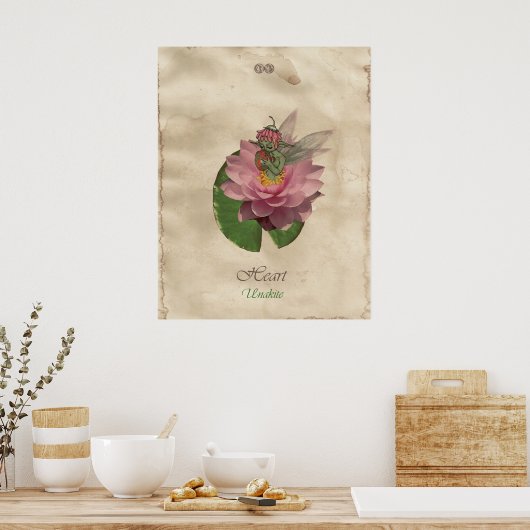 POSTER CHAKRA FAE - COEUR (Cuisine)