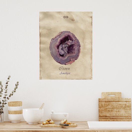 POSTER CHAKRA FAE - COURONNE (Cuisine)