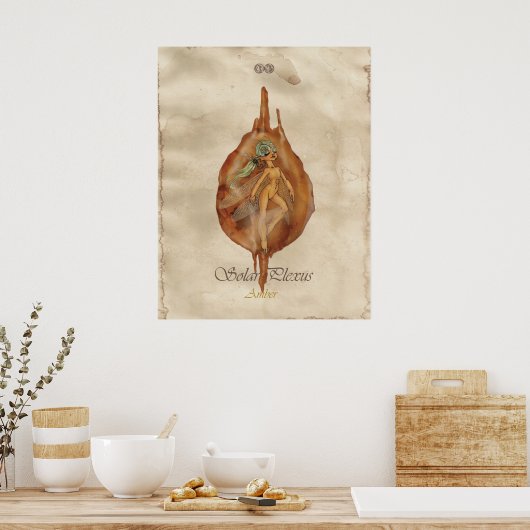 POSTER CHAKRA FAE - SOLAIRE PLEXUS (Cuisine)