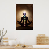 Poster chakra, sept chakras, système énergétique, symbole (Cuisine)