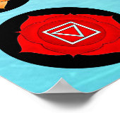 Poster Chakras Centrales Graphique Chi Énergie (Coin)