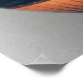 Poster Chalcidienne : amphore à silhouette noire représen (Coin)