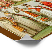 Poster Châles Régence 1888, Dessin De Mode (Coin)