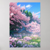 Poster Chalet Cherry Blossom (Devant)