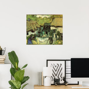 Poster Chalets à Jorgus par Vincent van Gogh