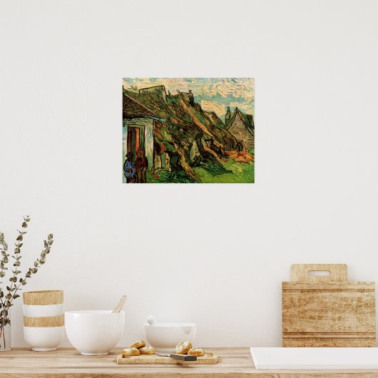 Poster Chalets en grès chaulé par Vincent van Gogh (Cuisine)