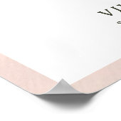 Poster Chaleur d'hiver Single Big Floral Mariage Bienvenu (Coin)