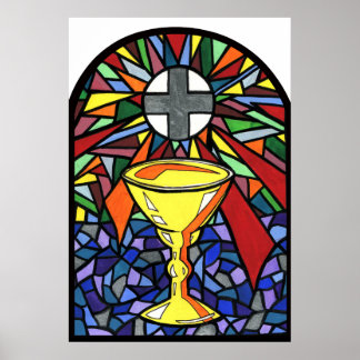 Poster Chalice en verre tendu