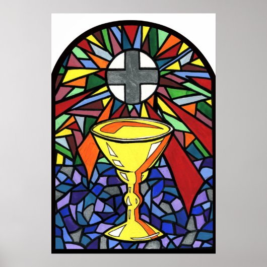 Poster Chalice en verre tendu (Devant)