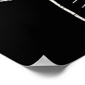 Poster Chalkboard Doodles 50e Anniversaire Personnalisé (Coin)