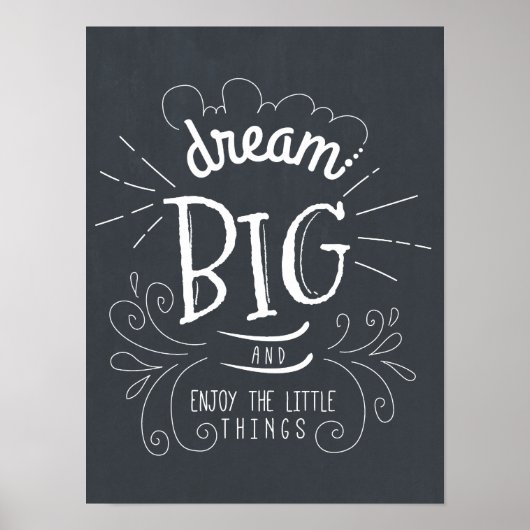 Poster Chalkboard Dream Gros Devis Art Imprimer (Devant)