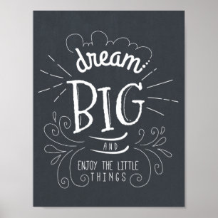 Poster Chalkboard Dream Gros Devis Art Imprimer