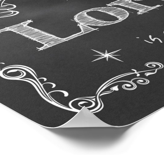 Poster Chalkboard - Joy to the World (Coin)