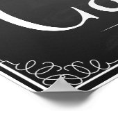 Poster Chalkboard Mariage fête "Laissez-les manger du gât (Coin)