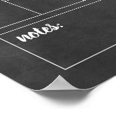 Poster Chalkboard Monthly Family Monogram Calendar (Coin)