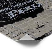 Poster chalkboard scripts chandelier paris eiffel tower (Coin)