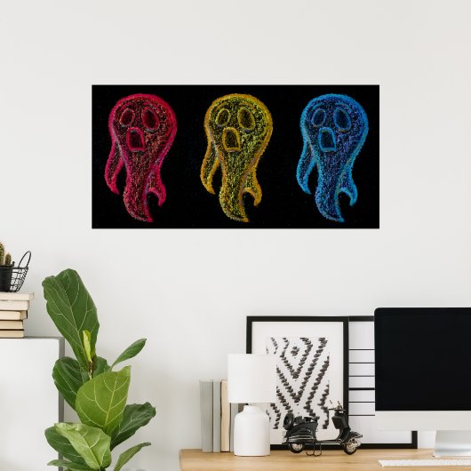 Poster Chalkie Ghosts (Bureau à domicile)