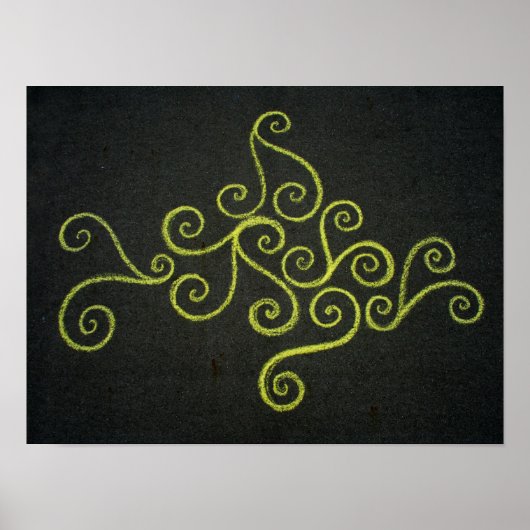 Poster Chalkie Jaune (Devant)