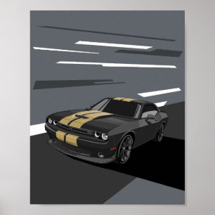 Poster Challenger Noir